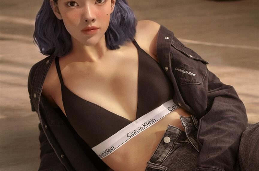 ‘กะทิ’ มนุษย์เสมือน (Virtual Human) อวดลุคเซ็กซี่ในชุด Calvin Klein